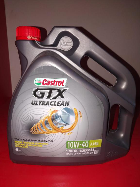 CASTROL GTX 10W40 MOTOR YAĞ 4 LİTRE